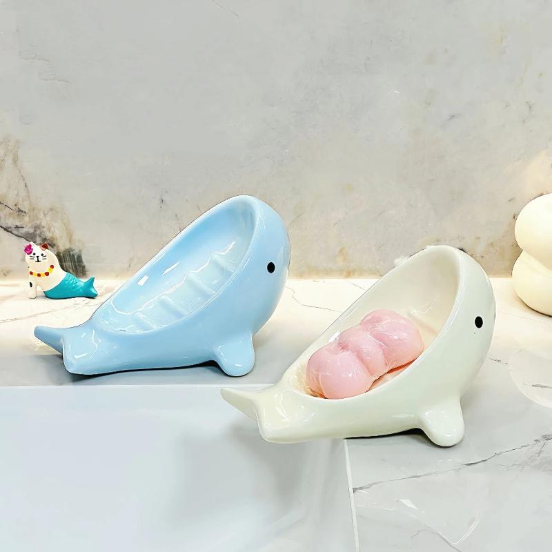 Soap Dish Draining - Creative Whale Soap Dish For Home