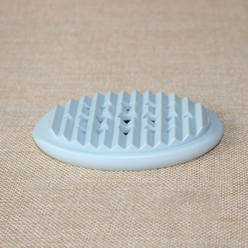 Soap Dish Draining - Silicone Soap Dish Oval Shape Drain