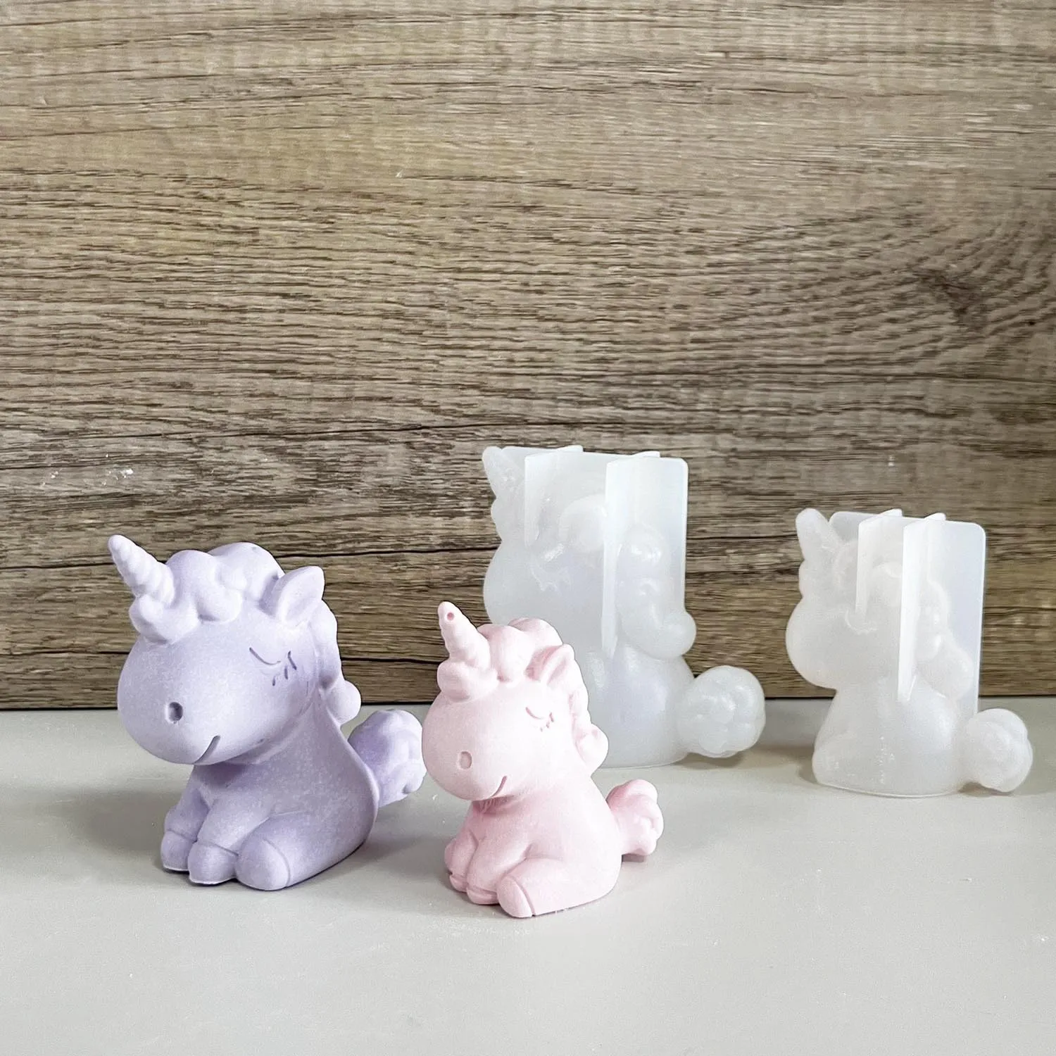 Soap Making Utensils - 3D Geometric Silicone Unicorn Cat Deer