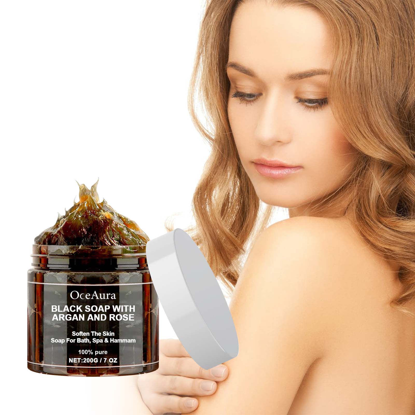 Castor Oil Soap - OCEAURA Black Soap With Argan And