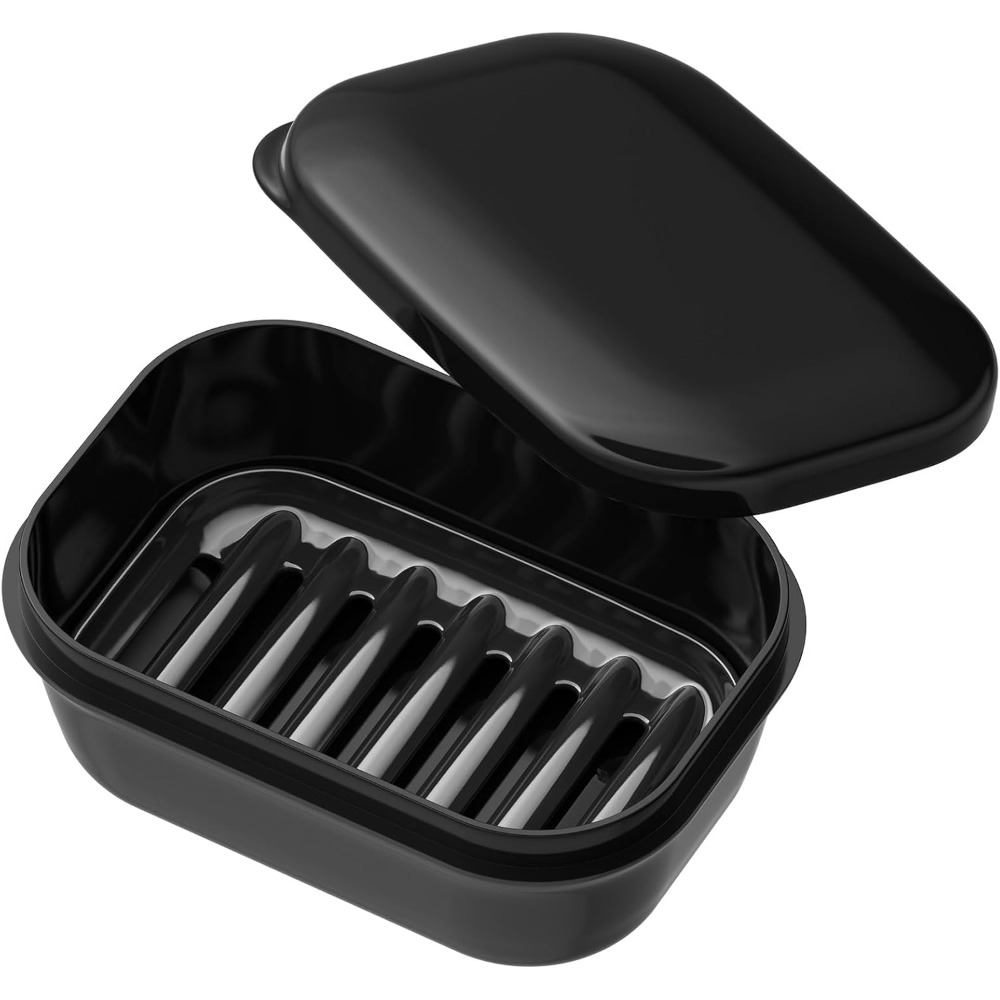 Soap Dish Draining - Leakproof Soap Dish Container with Lid