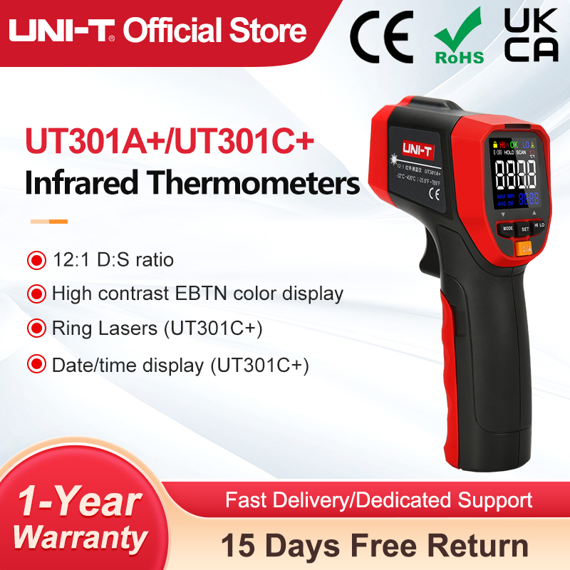 UNI-T UT301A+ UT301C+ Infrared - Soap Making Thermometer 评论和价格