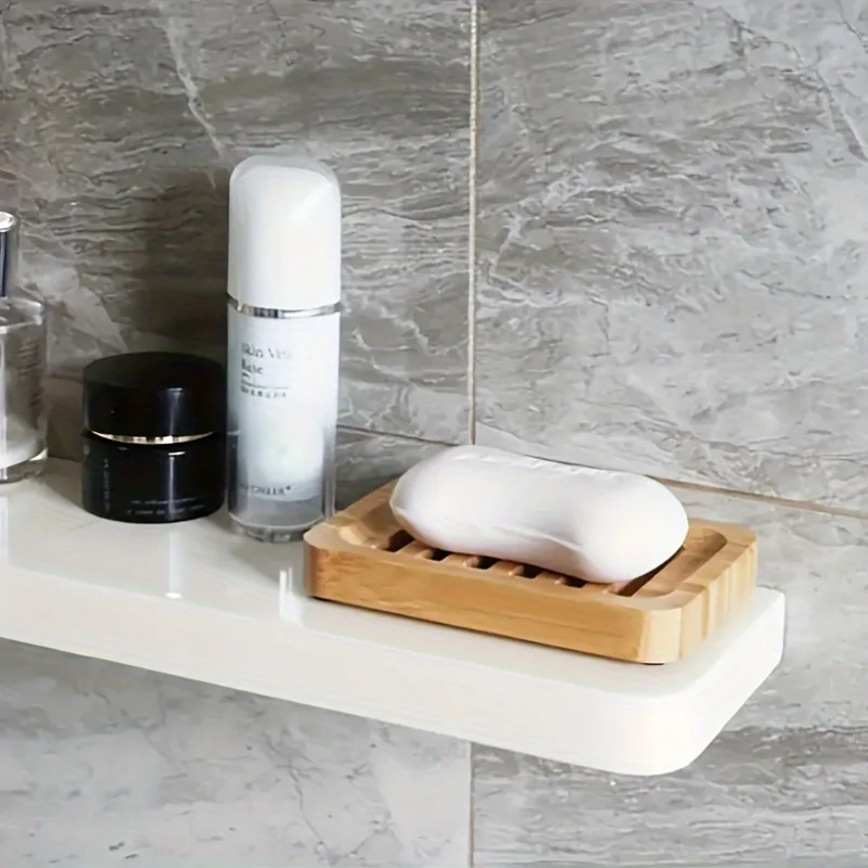 Bamboo Case Tray Wooden Preven - Soap Dish Draining 评论和价格