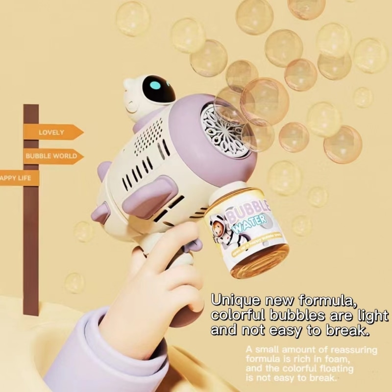Purple Bubble Machine for Chil - Soap Making Machine At Home 评论和价格