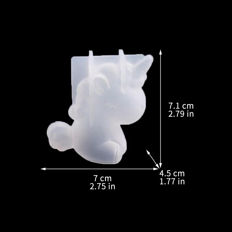 3D Geometric Silicone Unicorn  - Soap Making Utensils 评论和价格