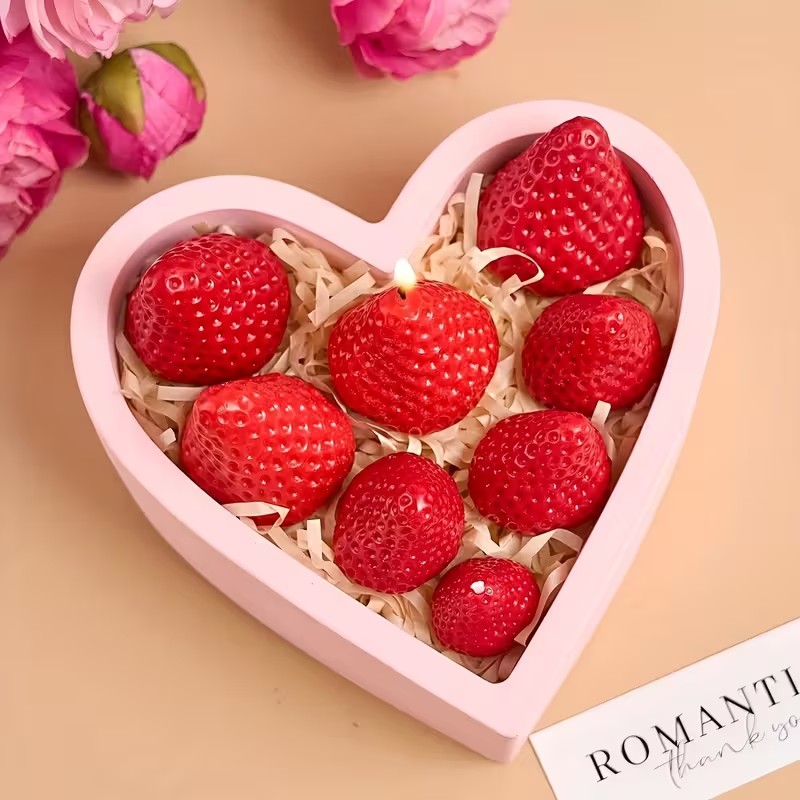 Strawberry Silicone Candle Mol - Soap Making Diy 评论和价格