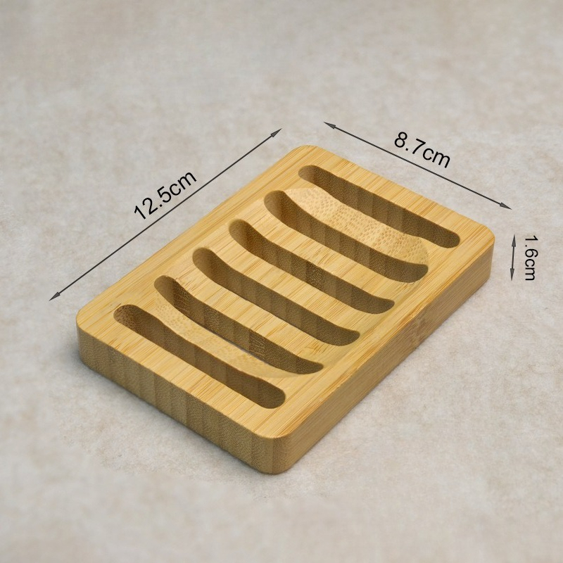 Bamboo Case Tray Wooden Preven - Soap Dish Draining 评论和价格
