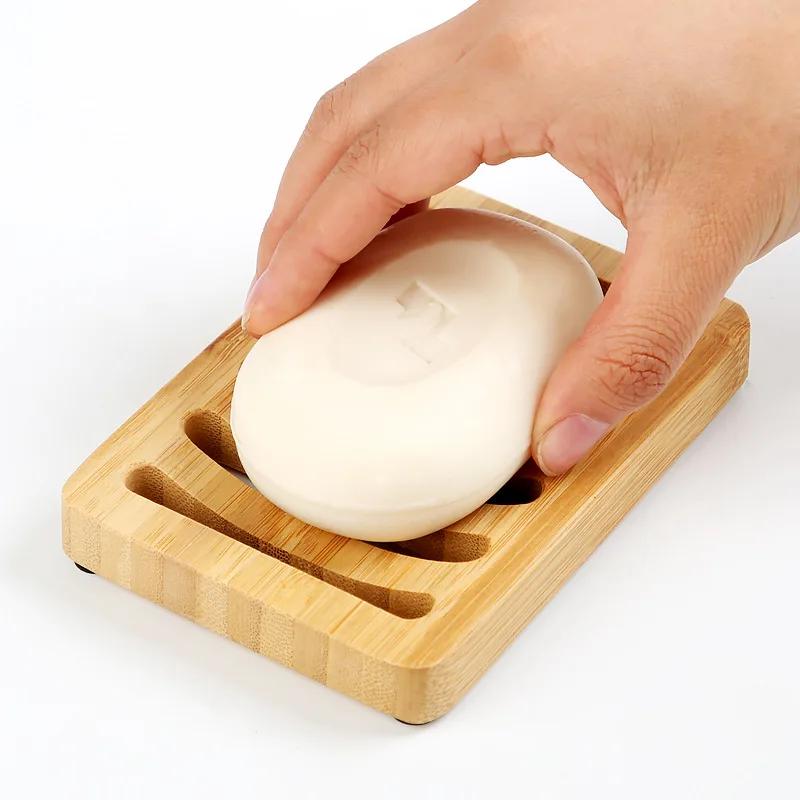 Bamboo Case Tray Wooden Preven - Soap Dish Draining 评论和价格