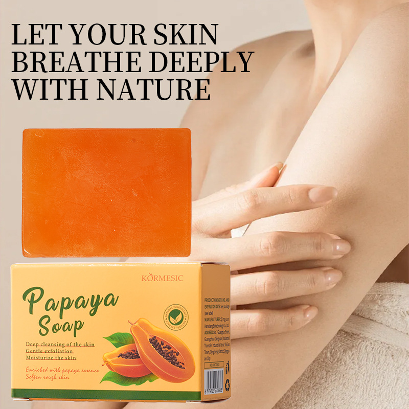 100g KORMESIC Hand Made Papaya - Castor Oil Soap 评论和价格