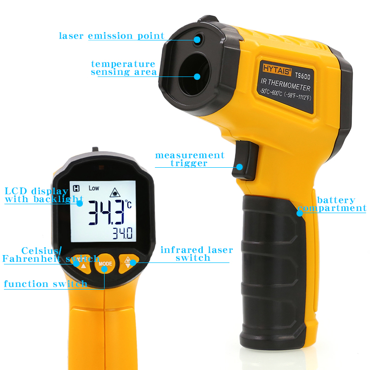 TS600 Infrared Non-Contact HYT - Soap Making Thermometer 评论和价格