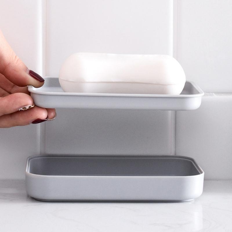 2PCS Soap Dish Plastic Soap Ho - Soap Dish Draining 评论和价格
