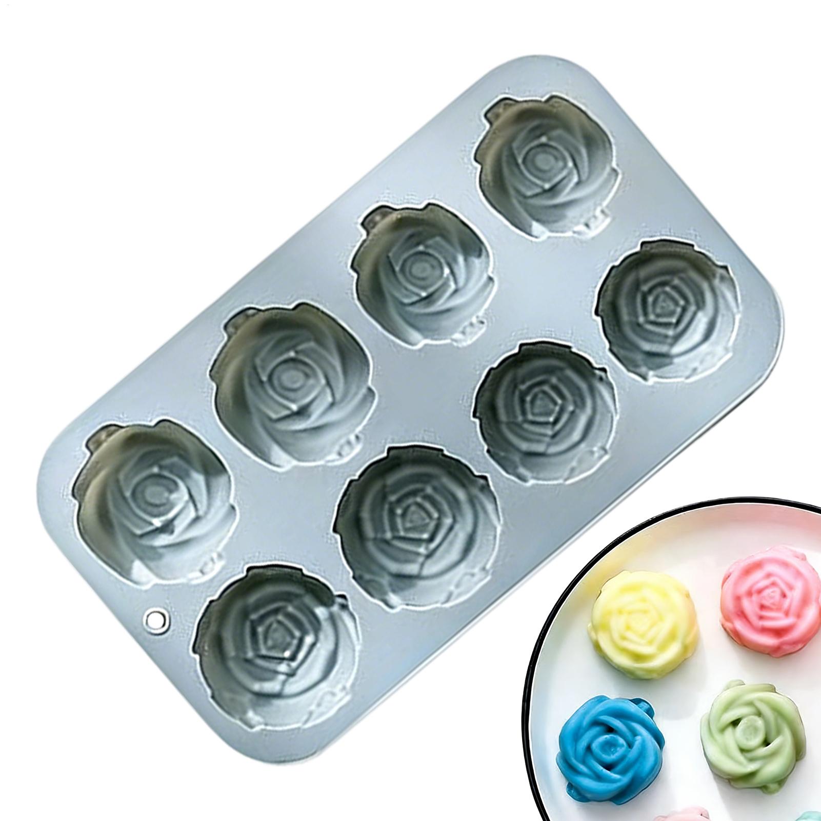 8 Holes Rose Flower Silicone M - Soap Making Diy 评论和价格