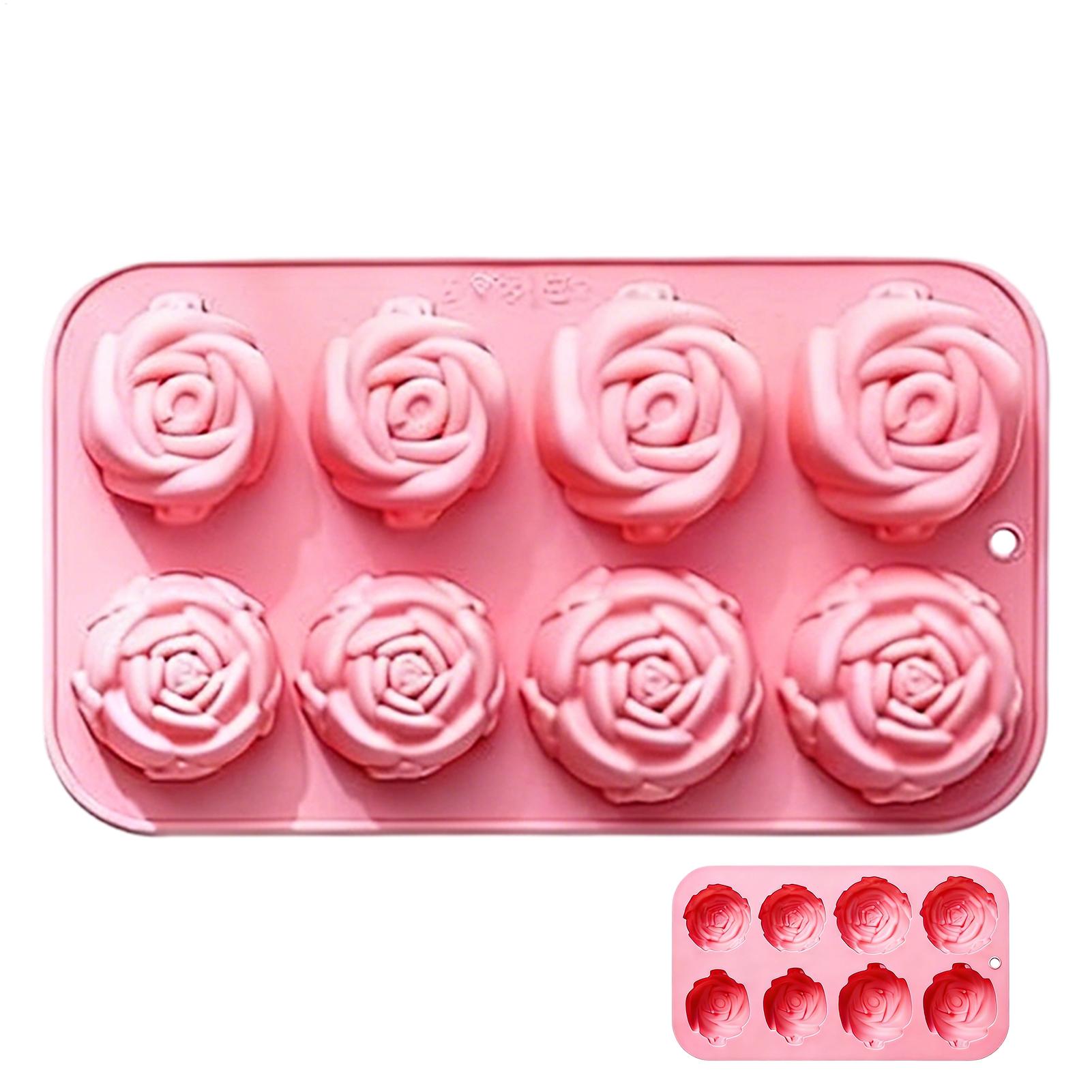 8 Holes Rose Flower Silicone M - Soap Making Diy 评论和价格