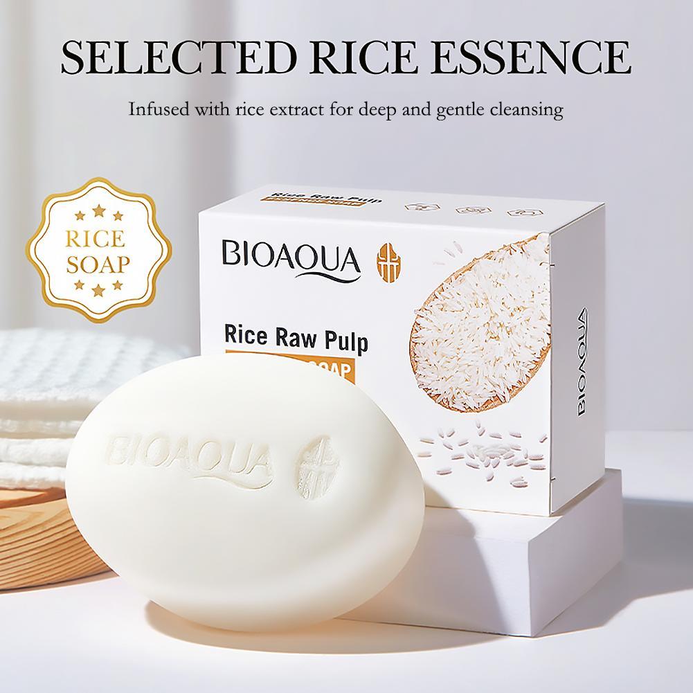 BIOAQUA White Rice Raw Pulp Fa - Castor Oil Soap 评论和价格