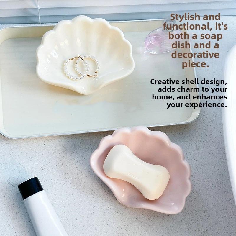 Cute Bow Heart Shaped Ceramic  - Soap Dish Draining 评论和价格