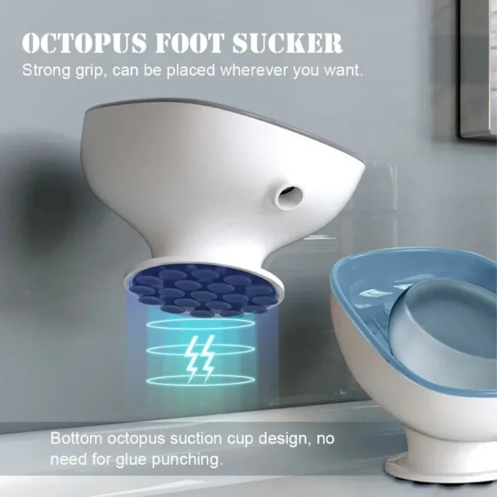 1pc Super Suction Cup Bathroom - Soap Dish Draining 评论和价格