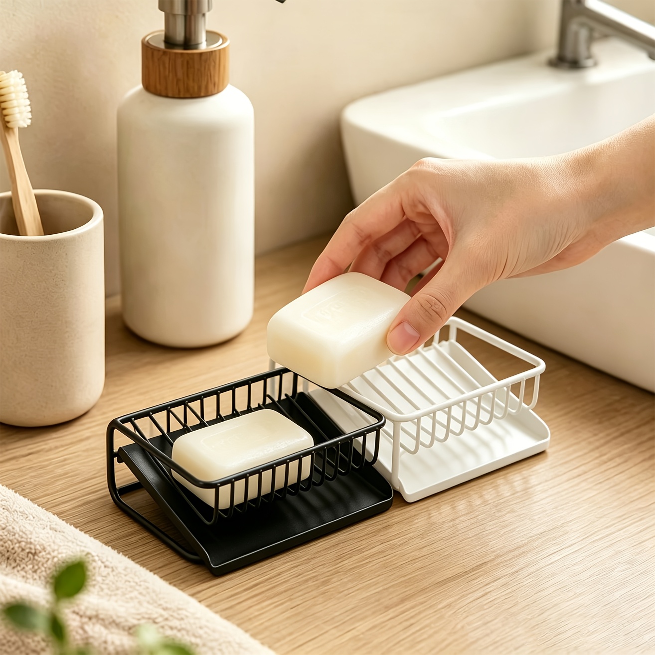 1pc Plastic Soap Dish With Dra - Soap Dish Draining 评论和价格