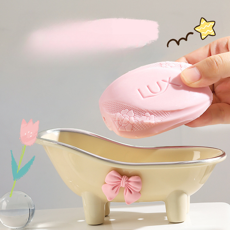 Cute Plastic Bathroom Soap Dis - Soap Dish Draining 评论和价格