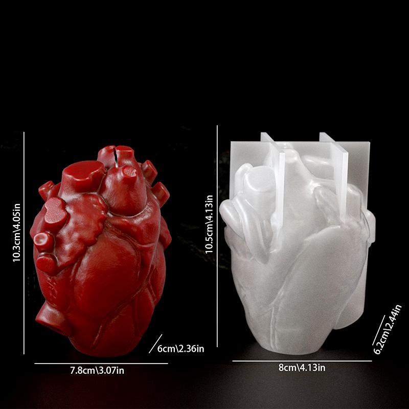 DIY Heart Shaped Candle Silico - Soap Making Diy 评论和价格