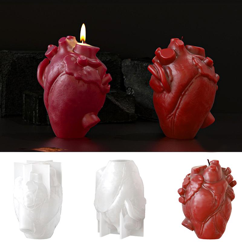 DIY Heart Shaped Candle Silico - Soap Making Diy 评论和价格