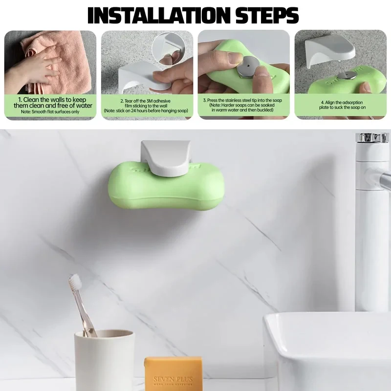 Magnetic Soap Holder Soap Box  - Soap Dish Draining 评论和价格