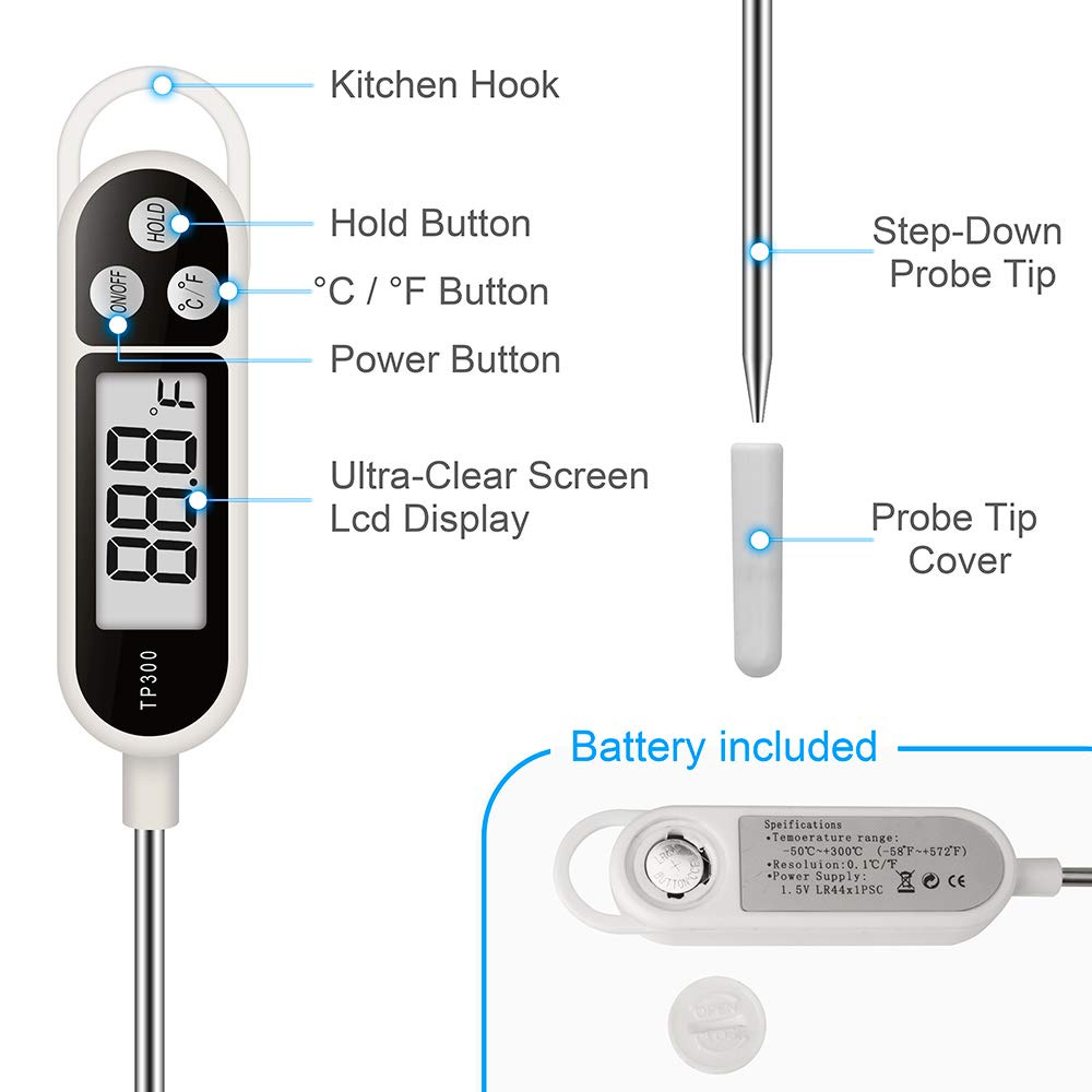 Digital Meat Food Thermometer  - Soap Making Thermometer 评论和价格