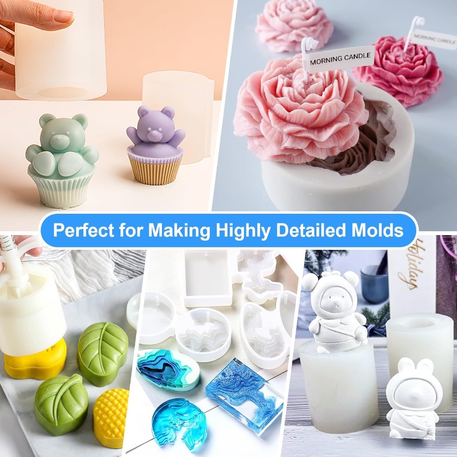 Silicone Mold Making Kit, 38.8 - Soap Making Diy 评论和价格